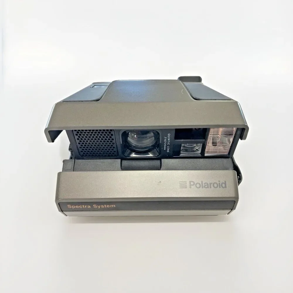 Vintage Polaroid Spectra System Instant Film Camera W/HandStrap Tested EUC